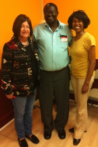 (l-r) Roberta Malavenda of CDF, Emmanuel Solomon of USASSCA, Deborah Strahorn of KUUMBA