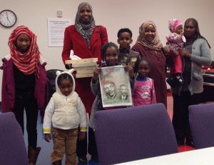 Sudanese participants at the family story sharing event.